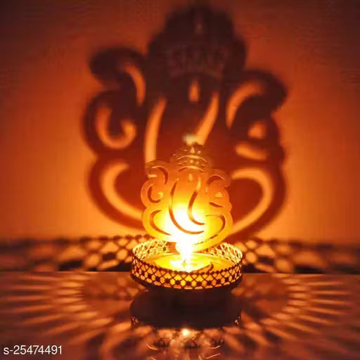 Heaven Decor Sadow Ganesha Tealight Candle Holder