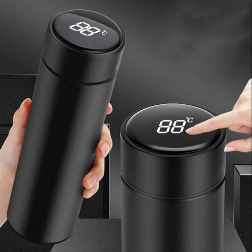 Smart Stainless Steel Thermos Bottle (500ML) – LED Temperature Display, Hot & Cold Vacuum Flask